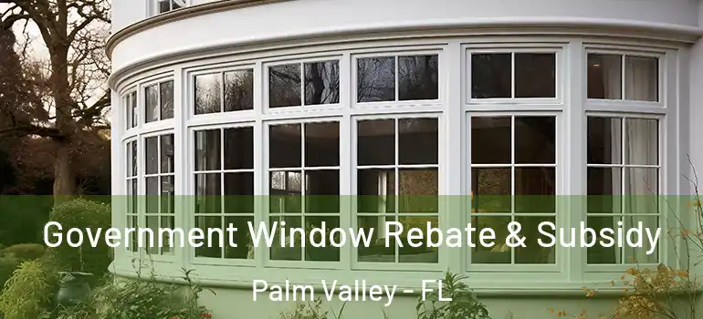  Government Window Rebate & Subsidy Palm Valley - FL