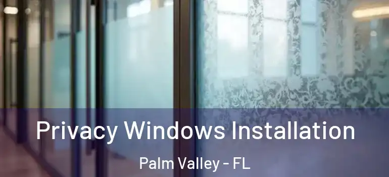  Privacy Windows Installation Palm Valley - FL