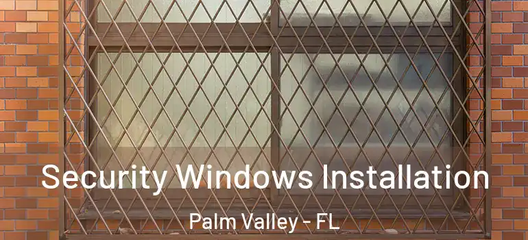  Security Windows Installation Palm Valley - FL